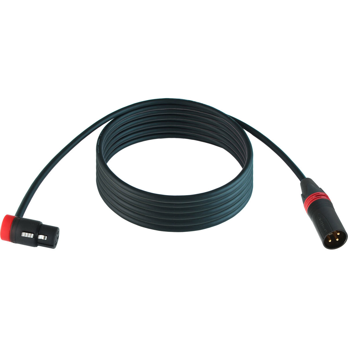 

Cable Techniques 50' R/A XLR-3F to 3M Straight Mogami W2549 Mic Cable, Red Cap