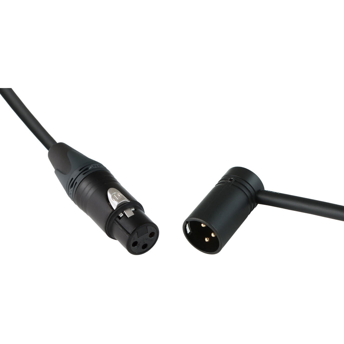 

Cable Techniques 25' Straight XLR-3F to 3M R/A Mogami W2549 Mic Cable, Black Cap