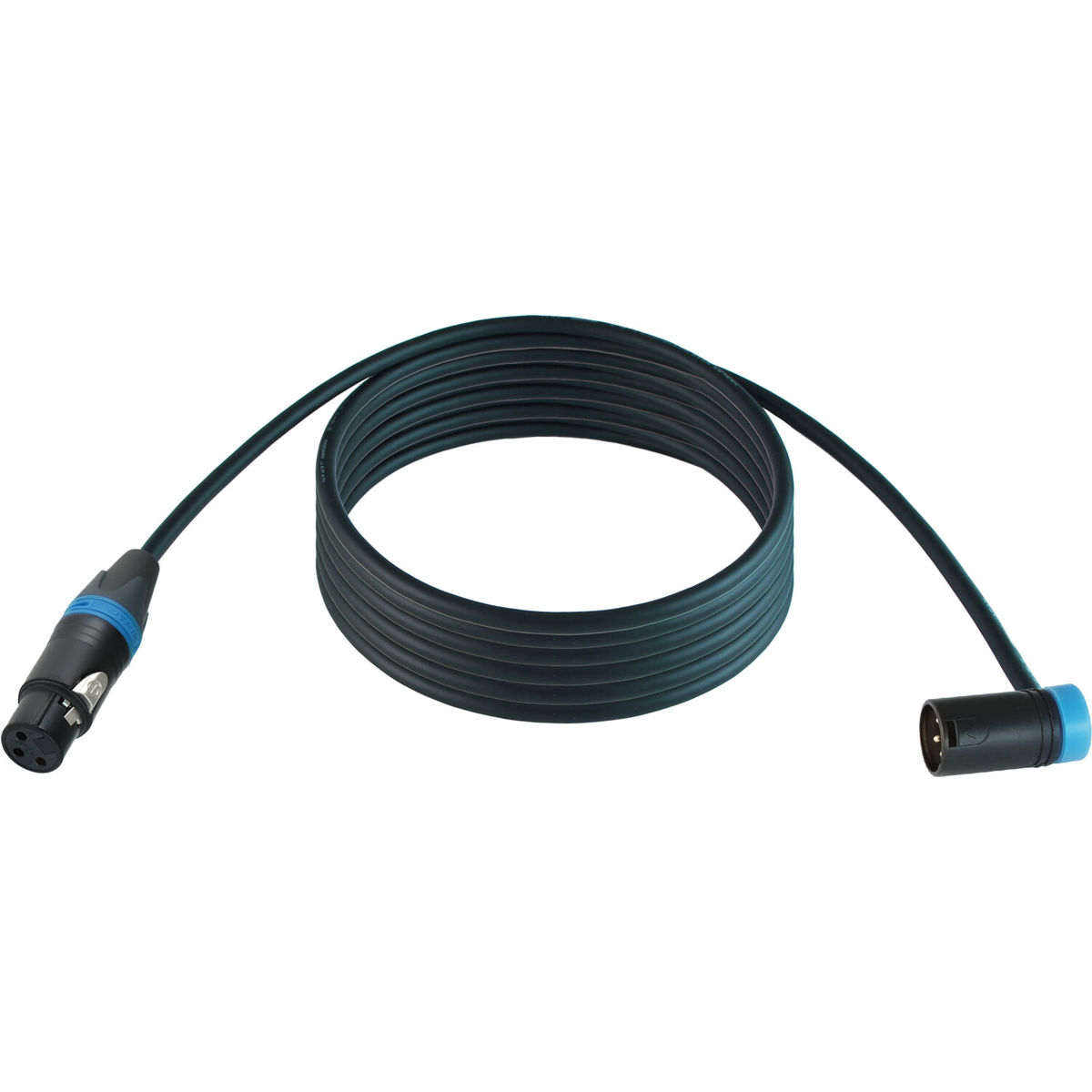 

Cable Techniques 50' Straight XLR-3F to 3M R/A Mogami W2549 Mic Cable, Blue Cap