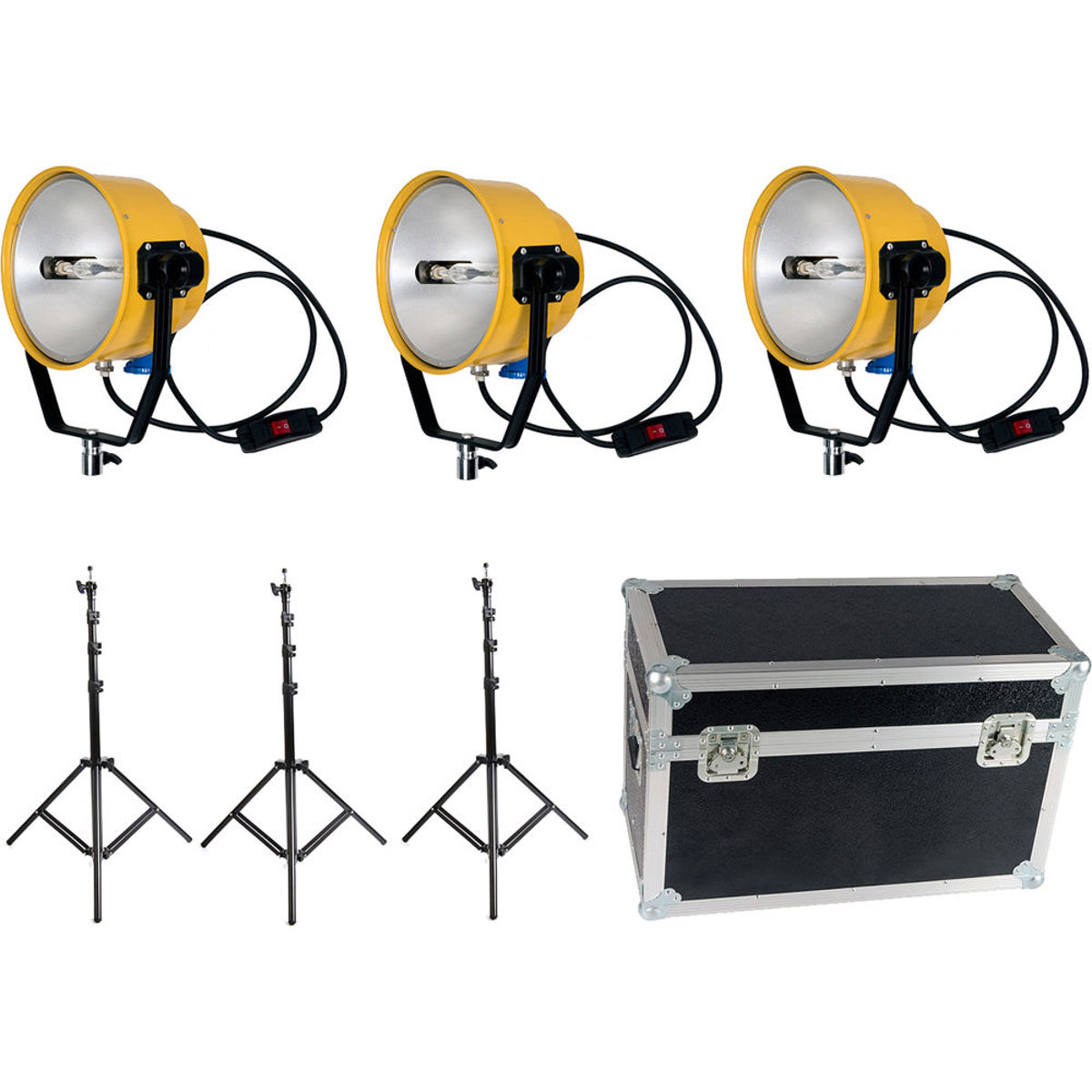 

Came-TV 3x 2000W/220V Yellow Head Continuous Video Studio Photo Lights