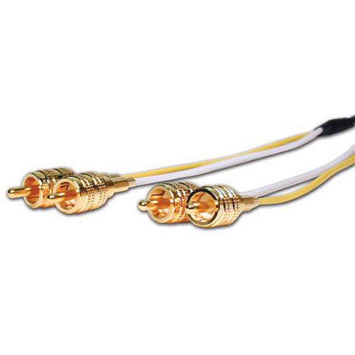 

Comprehensive 3' Plenum 2 Gold RCA Plugs Each End Stereo Audio Cable