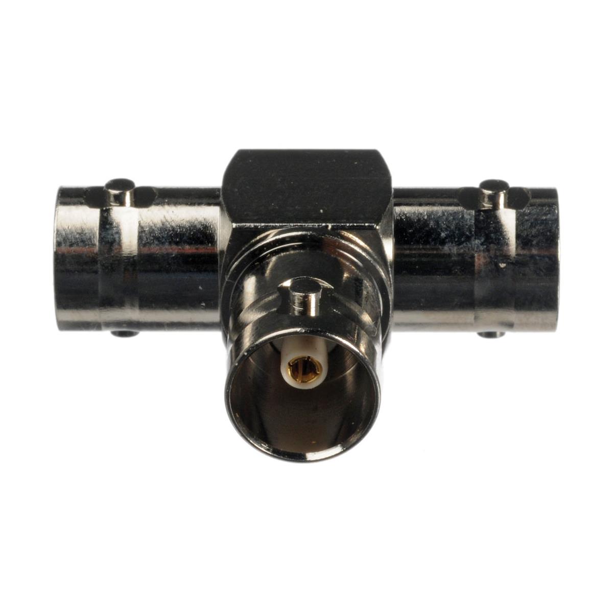 Image of Comprehensive Premium 75 Ohm BNC Jack to Jack to Jack T Video Adapter