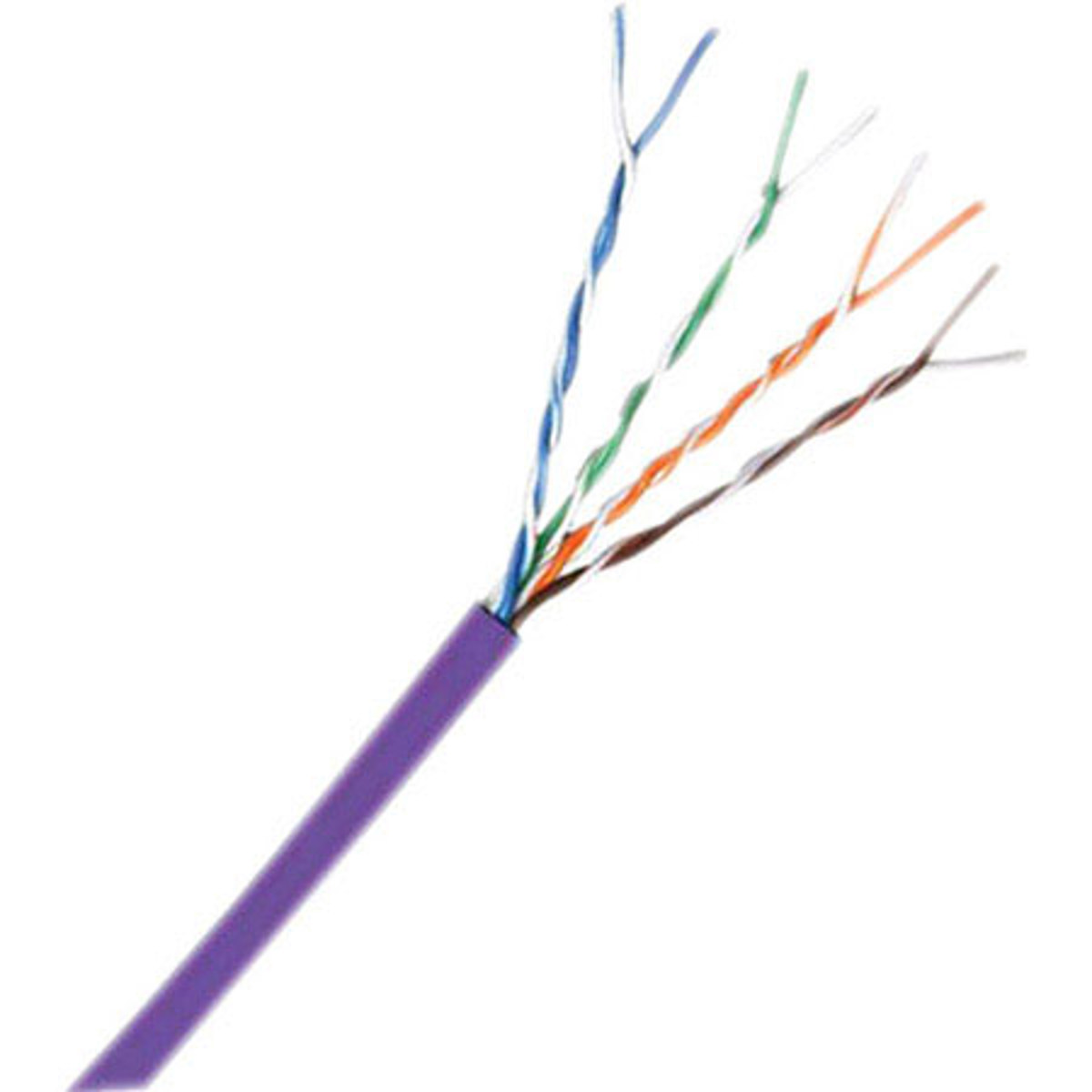 

Comprehensive 1000' Cat 5e 350MHz Stranded Cable, Purple