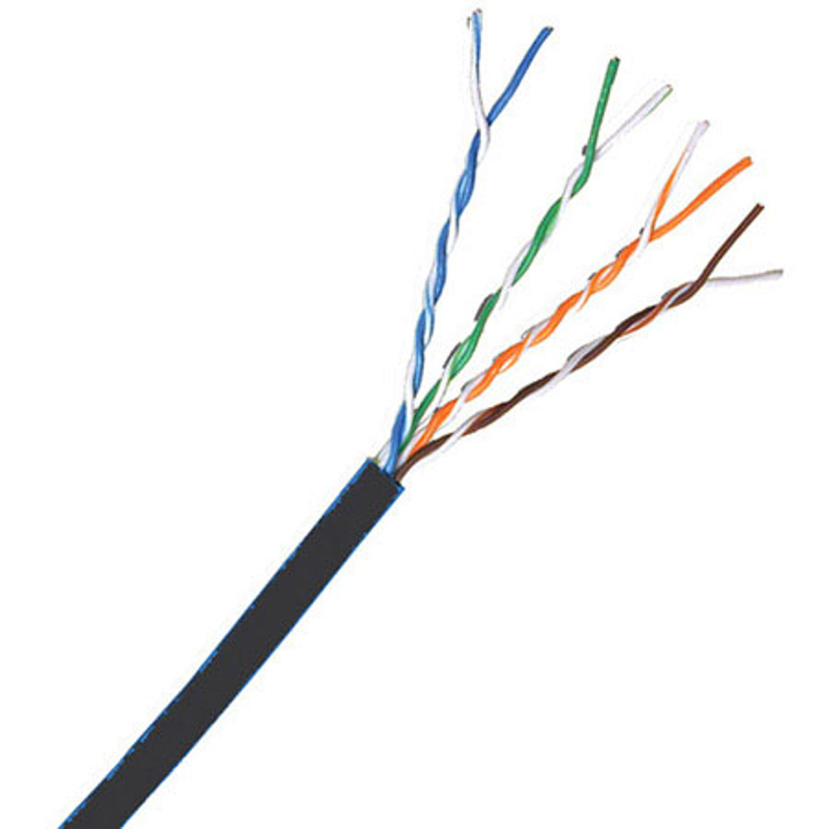 

Comprehensive 1000' CAT5e 350MHz Shielded Stranded LAN Cable, Black