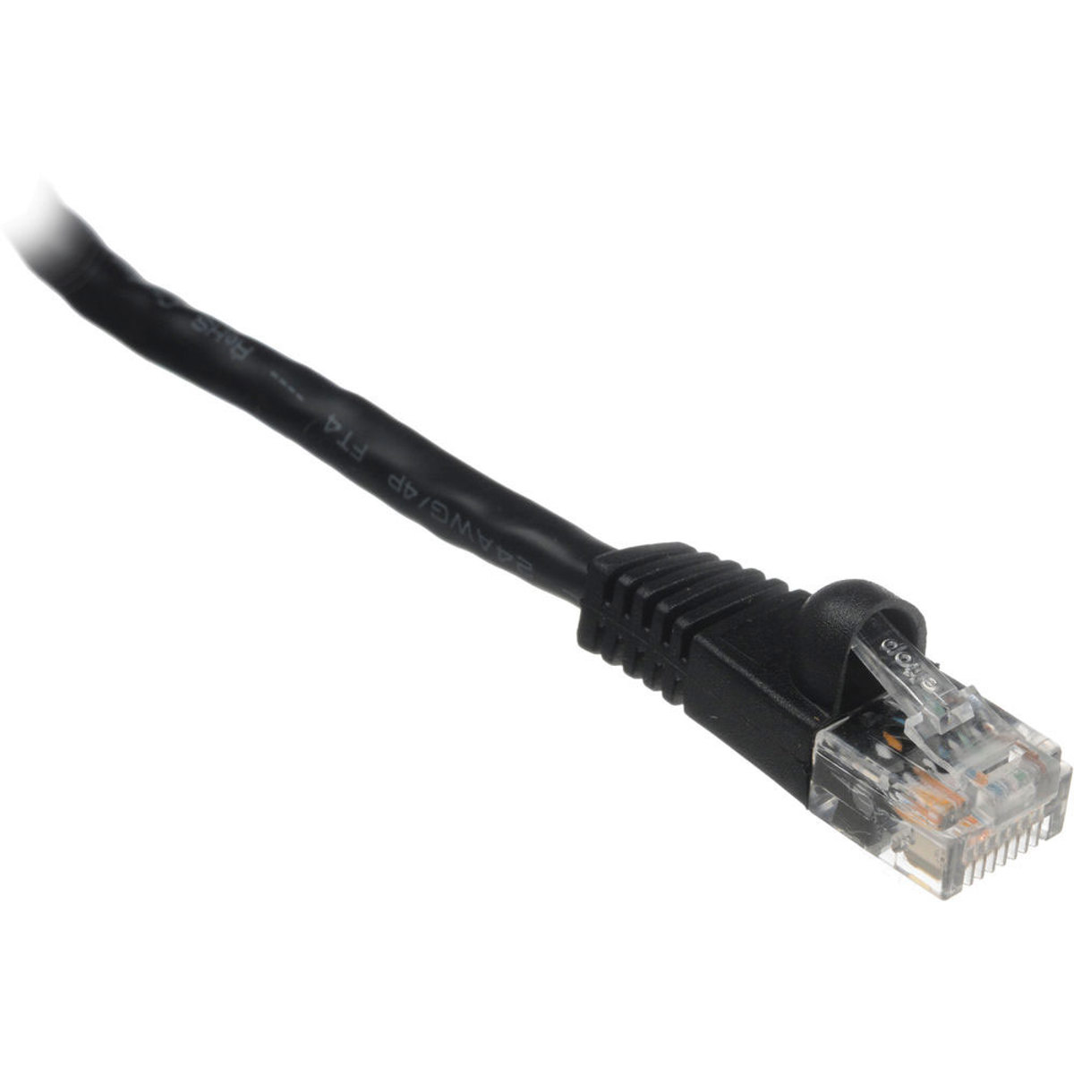 Комплексный 14-футовый патч-кабель Cat6 550 МГц, черный #CAT6-14BLK