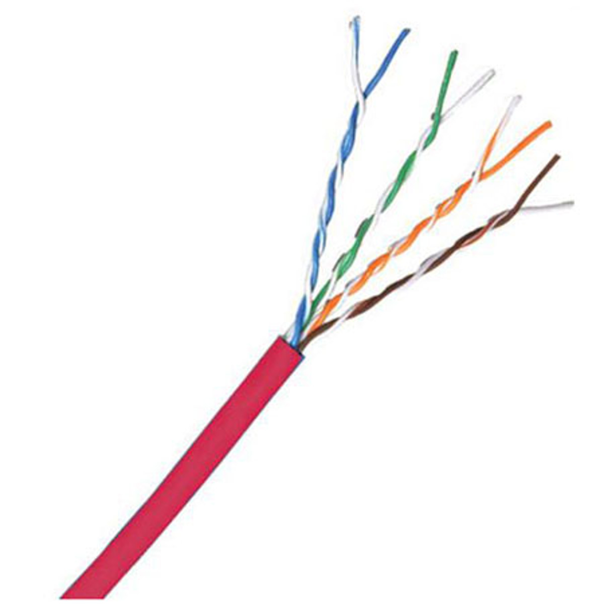 

Comprehensive 1000' Cat 6 550MHz UTP Bulk Cable, Solid Red