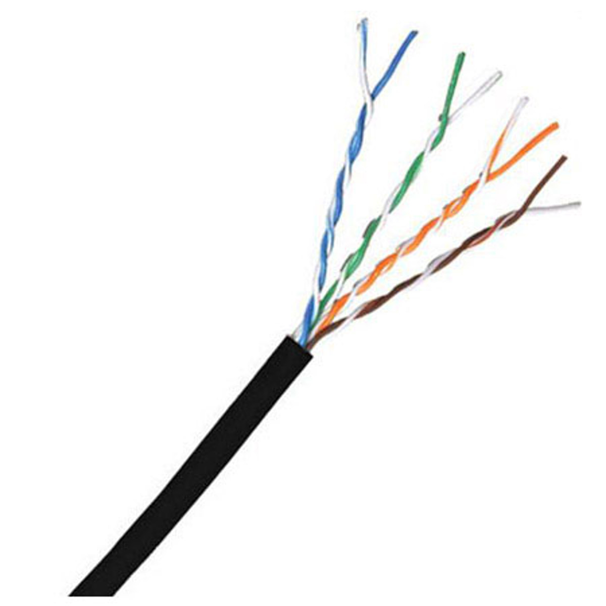 

Comprehensive 1000' Cat 6 550Mhz Shielded Bulk Cable, Solid Black