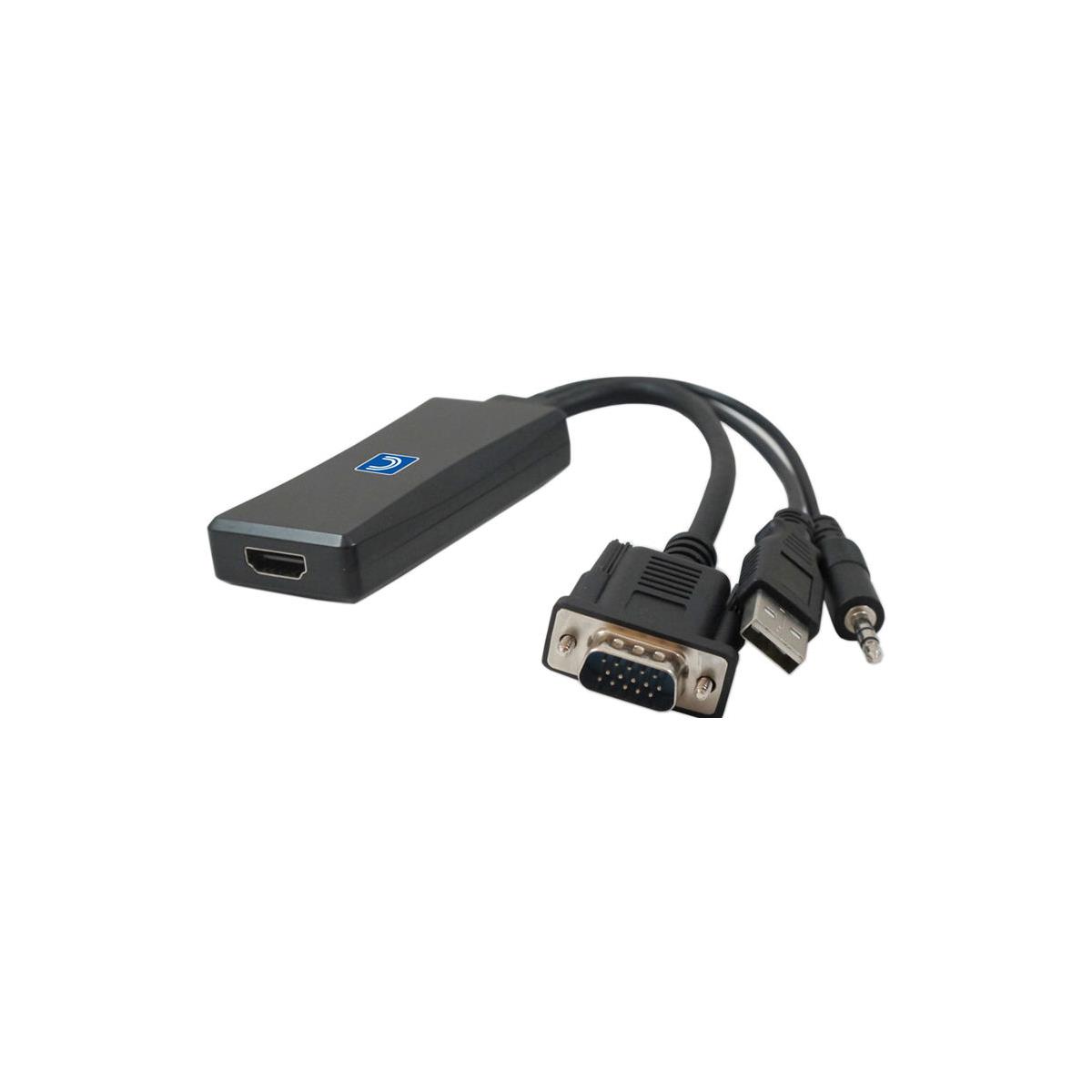 Image of Comprehensive VGA to HDMI Converter Adapter with Audio