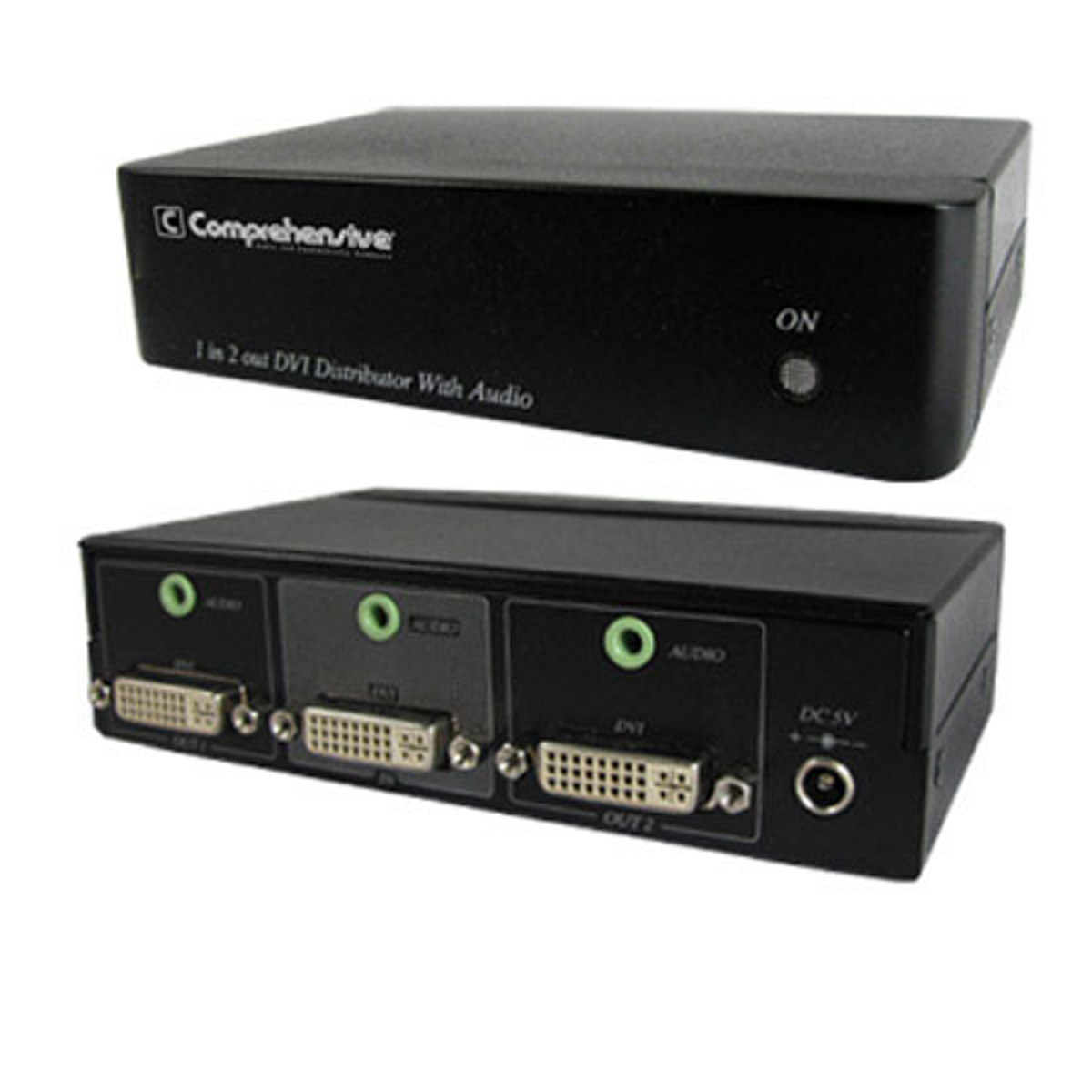 

Comprehensive DVI 1x2 Distribution Amplifier with Stereo Audio