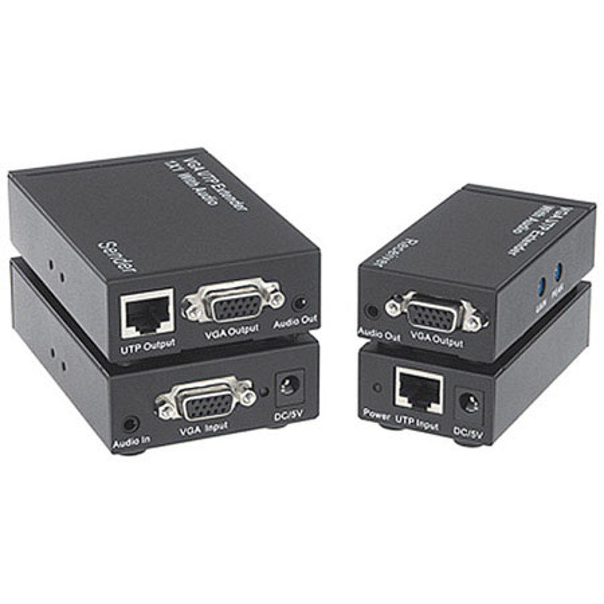 

Comprehensive Cat5e Single Source/Display VGA Extender