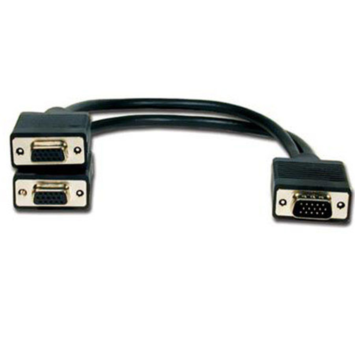 

Comprehensive 1' HD15 Plug to Two HD15 Jack Adapter Cable