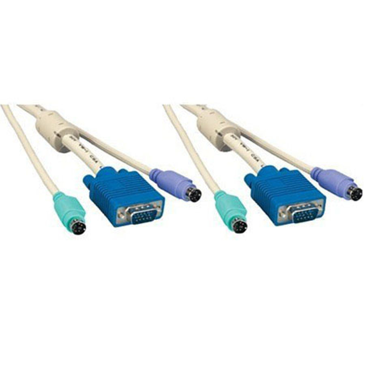 Image of Comprehensive 6' KVM HD15M &amp; MD6M &amp; MD6M Cable