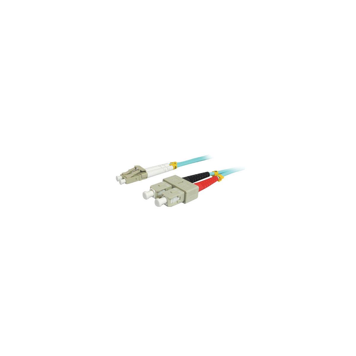 Photos - Other for Computer Comprehensive 1m 10Gb LC Male/SC Male Fiber Patch Cable, Aqua LC-SC-OM3-1M 