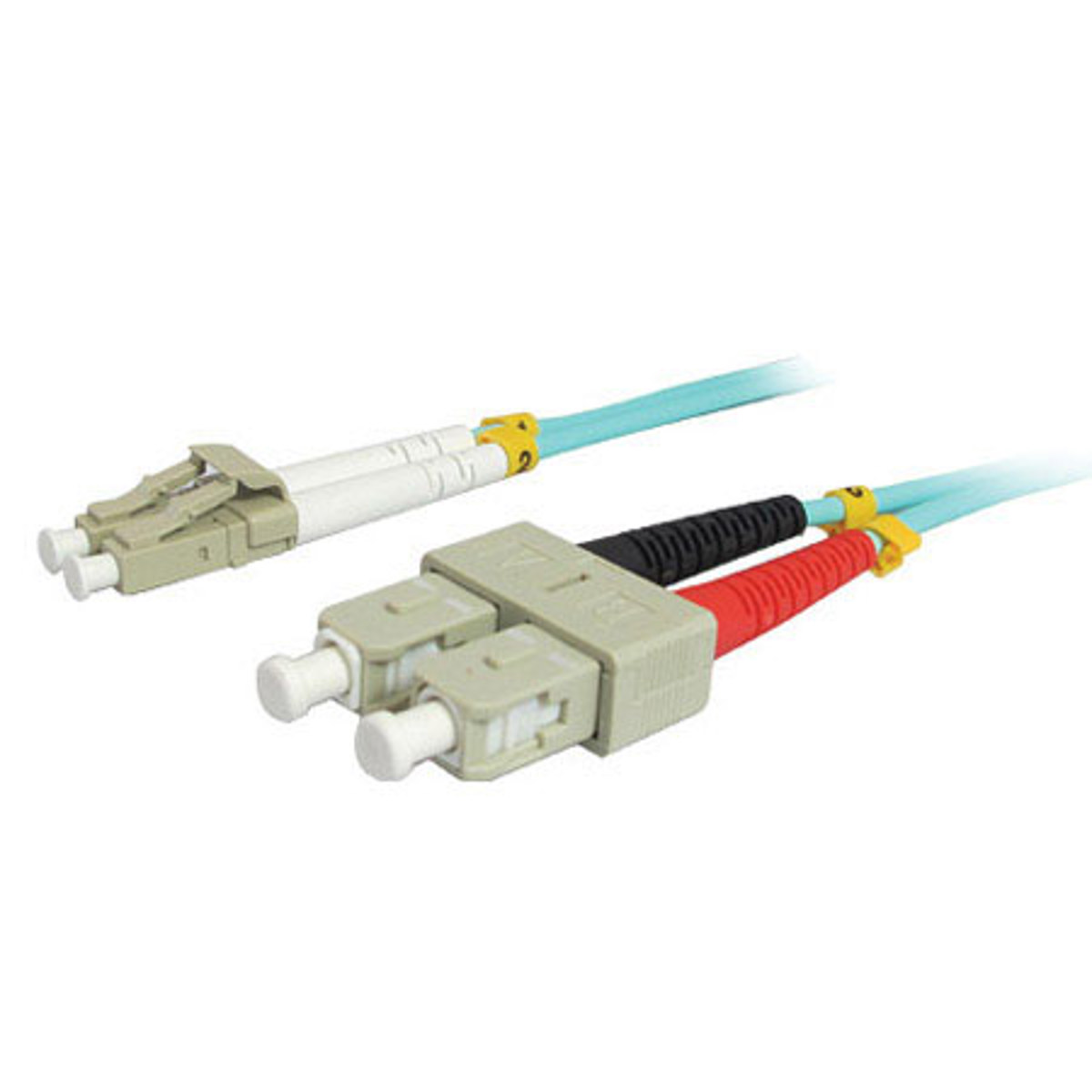 Photos - Other for Computer Comprehensive 1m 10Gb LC Male/SC Male Fiber Patch Cable, Aqua LC-SC-OM3-1M 