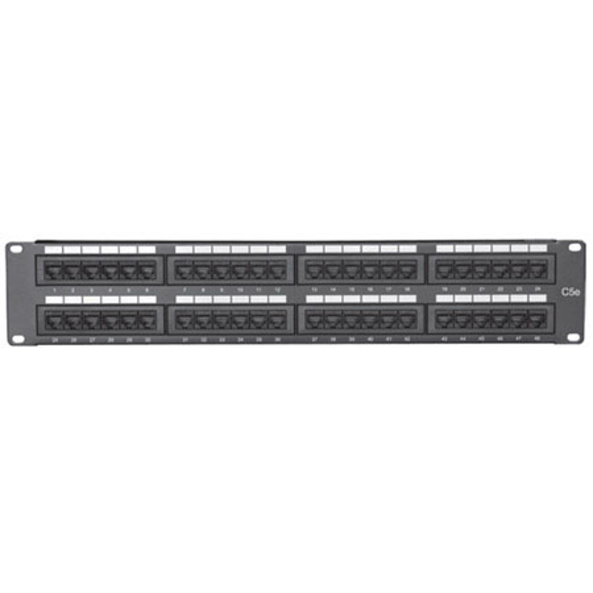 

Comprehensive 48 Port Cat5e Patch Panel