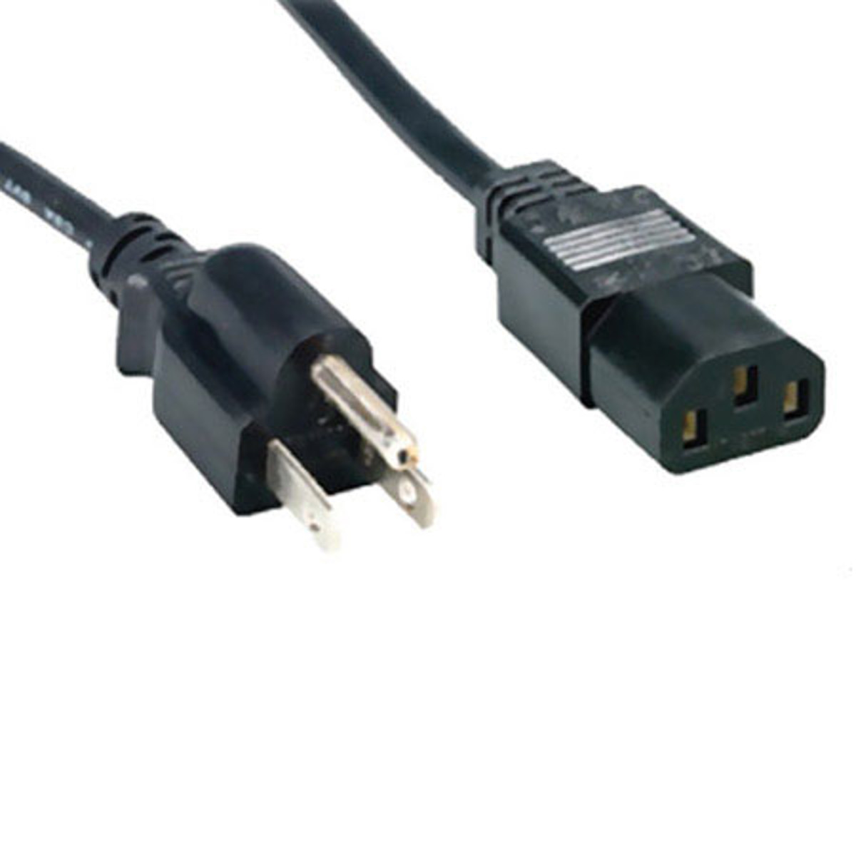 

Comprehensive 12' Shielded PC Power Cord, NEMA 5-15P to IEC 60320-C13, 18/3 SVT