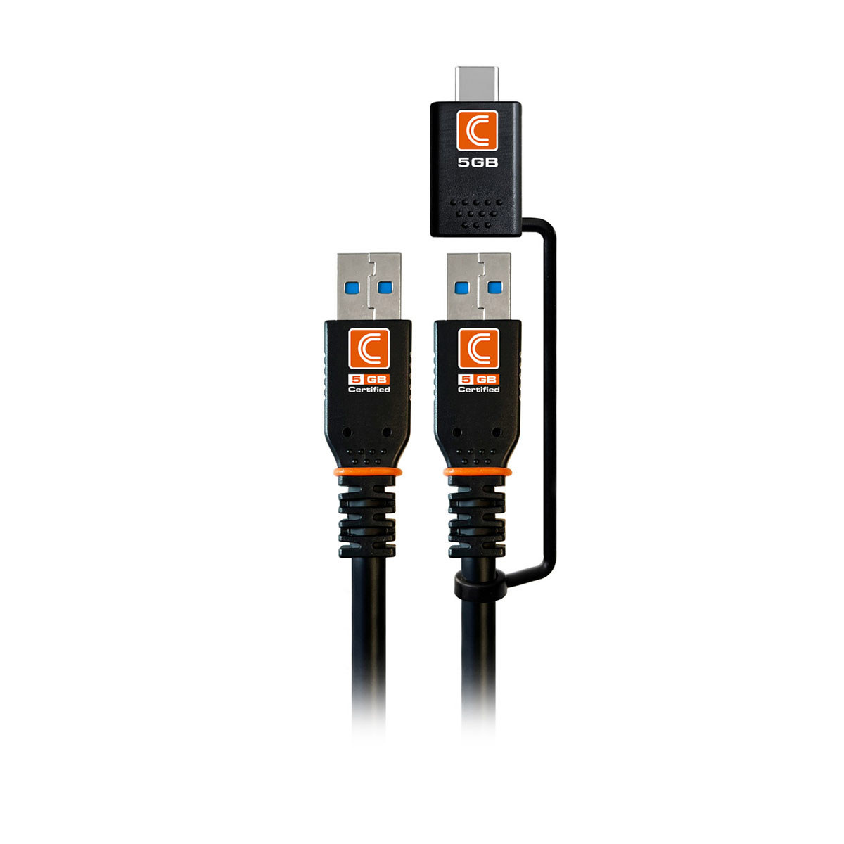 

Comprehensive 10' Pro AV/IT Integrator Transformer USB-A to A/USB-C Cable, Black