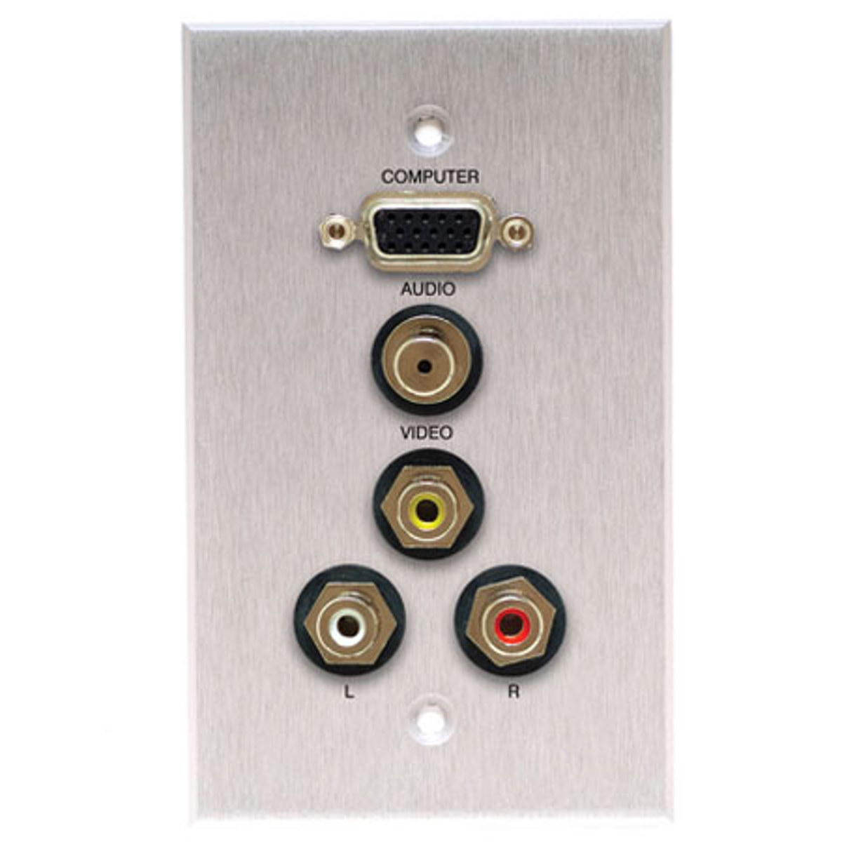 

Comprehensive Single Gang Wallplate, Anodized Clear