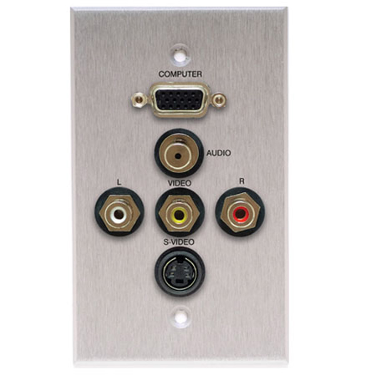 

Comprehensive Single Gang Wallplate, S-Video, Kydex Ivory