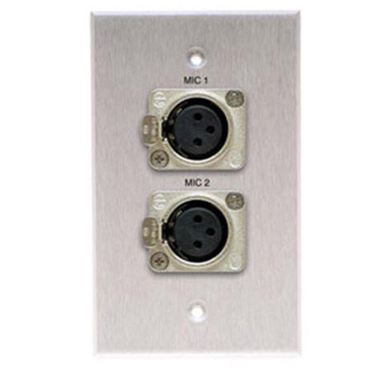 

Comprehensive Single Gang Wallplate, Latching XLR(2) Female, Kydex White