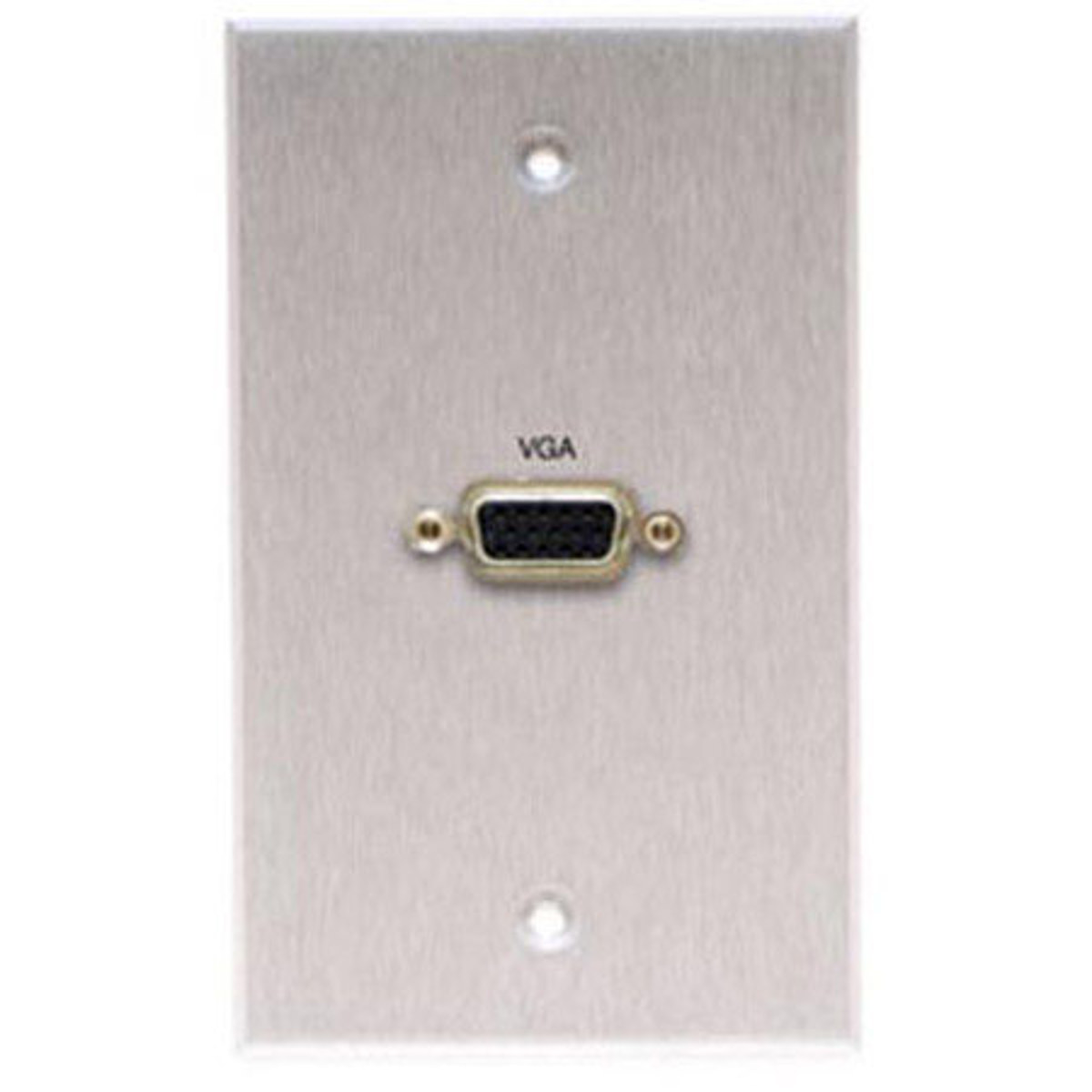 

Comprehensive Single Gang Wallplate, HD15 Female(1)-Passthru, Stainless White