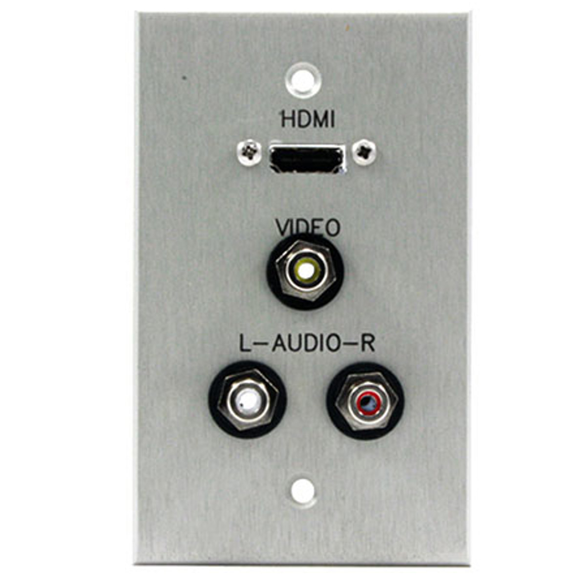 

Comprehensive Single Gang Wallplate, Stainless White