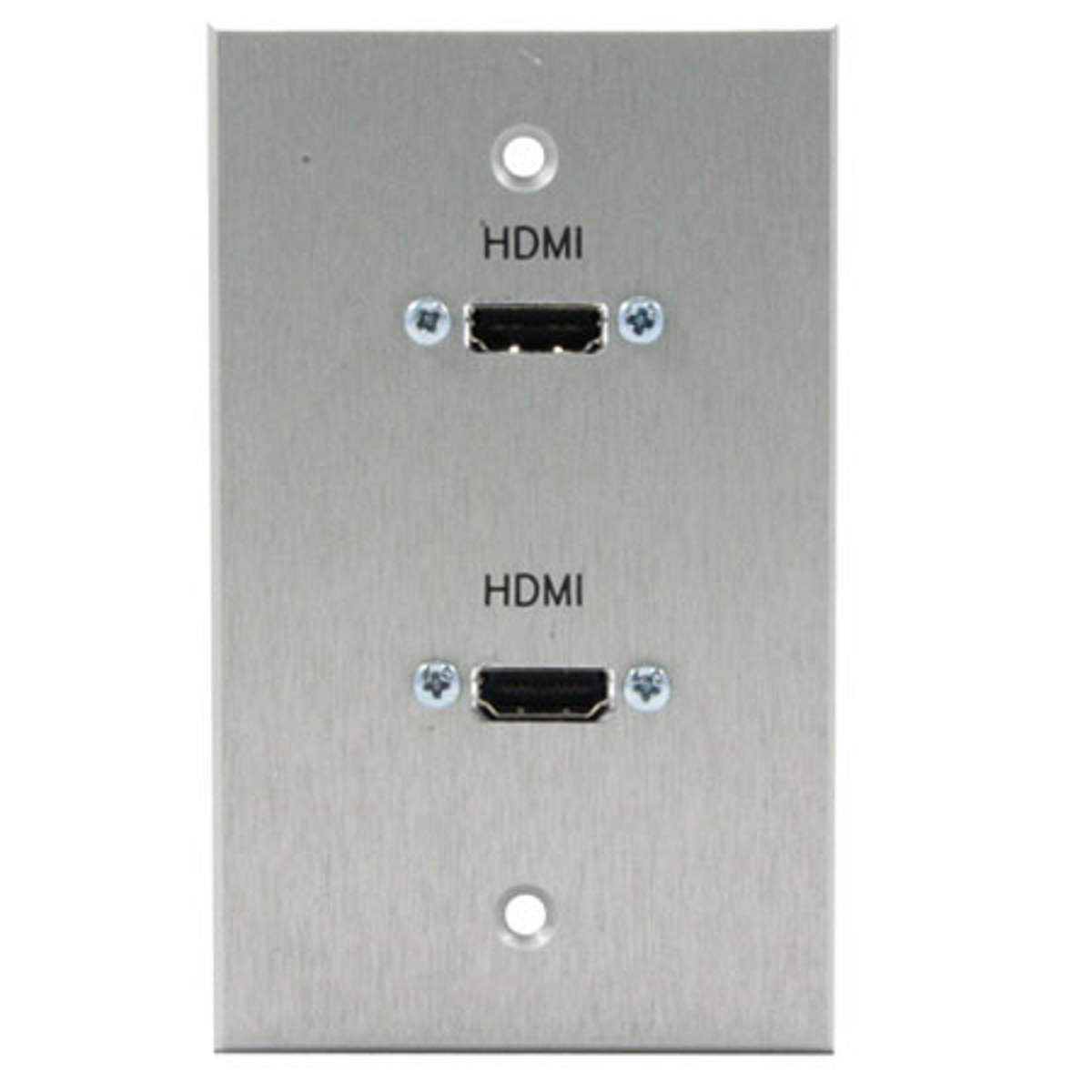

Comprehensive Single Gang Wallplate, HDMI Female(2) passthru, Stainless