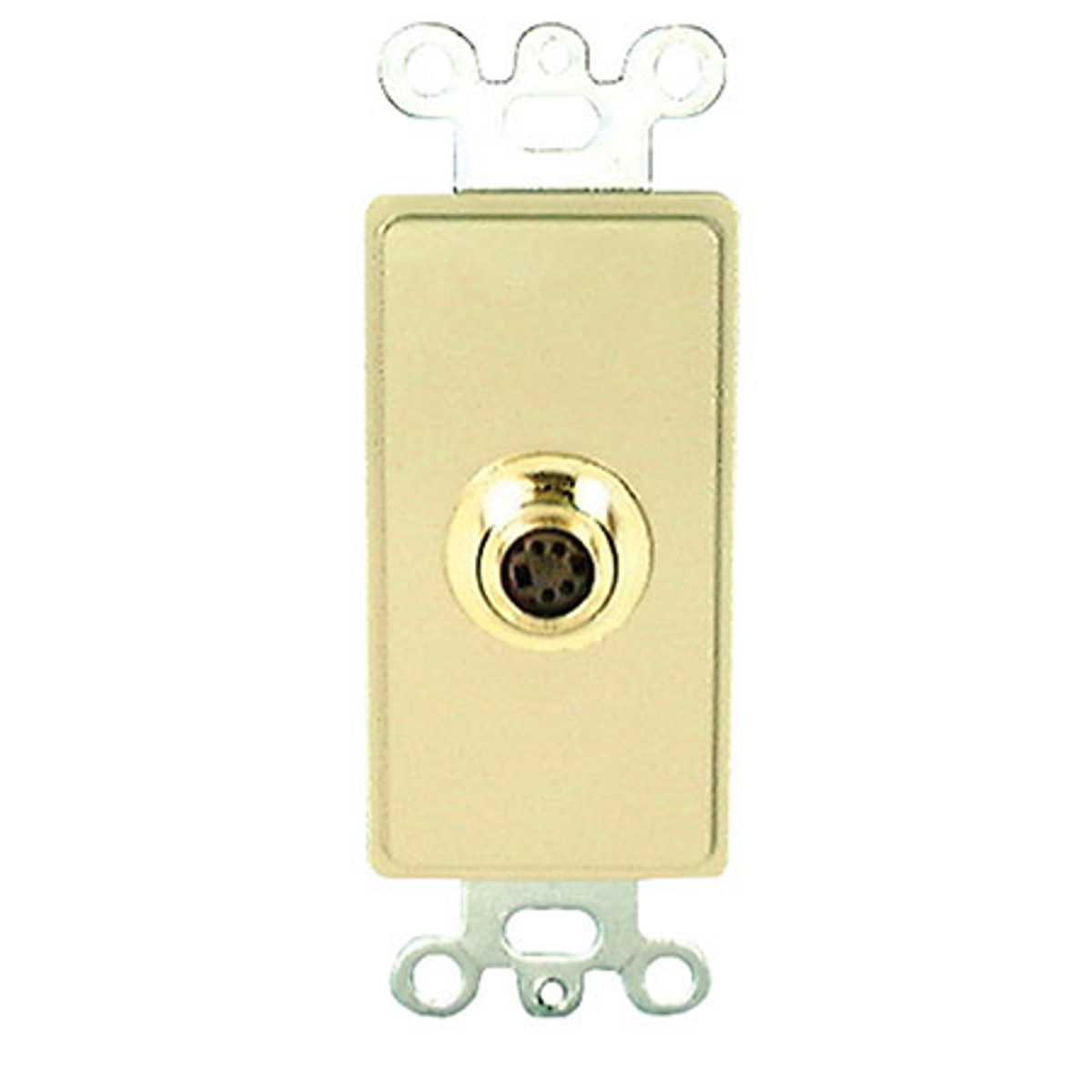 

Comprehensive Single Gang Wallplate Insert with S-Video-Passthru, Black Decora
