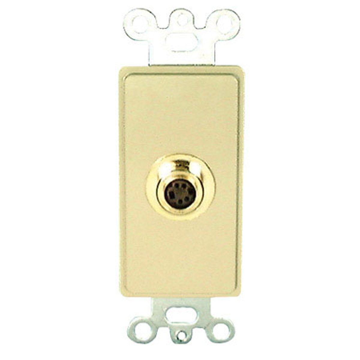 

Comprehensive Single Gang Wallplate Style Insert, Ivory Decora