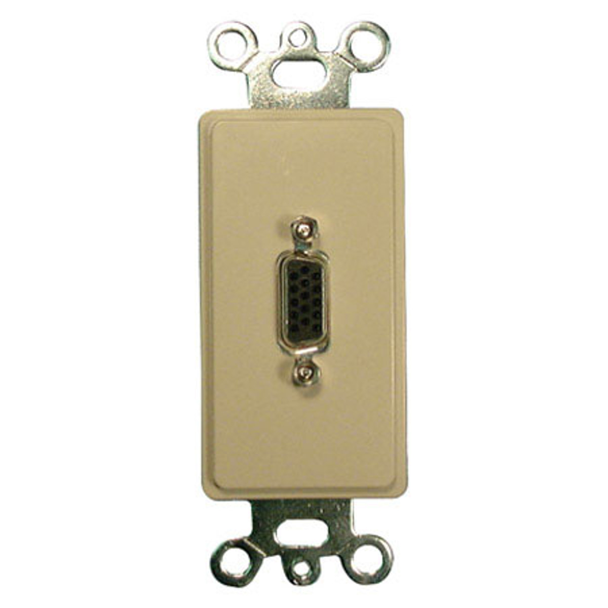 

Comprehensive Single Gang Wallplate Style Insert with HD15F(1), White Decora