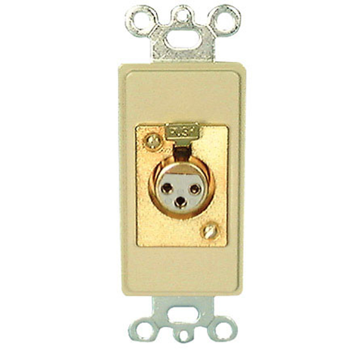 

Comprehensive Single Gang Wallplate Style Insert with XLRF-Solder, White Decora