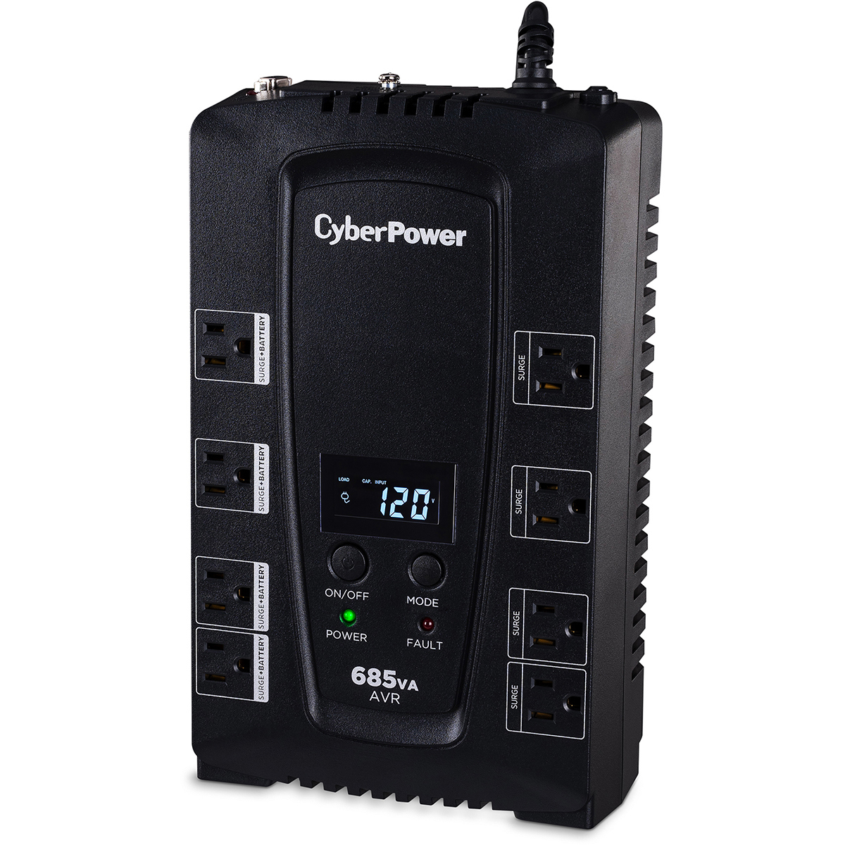 

CyberPower Intelligent LCD Computer Battery Backup, 685VA 390W UPS, 8 Outlets