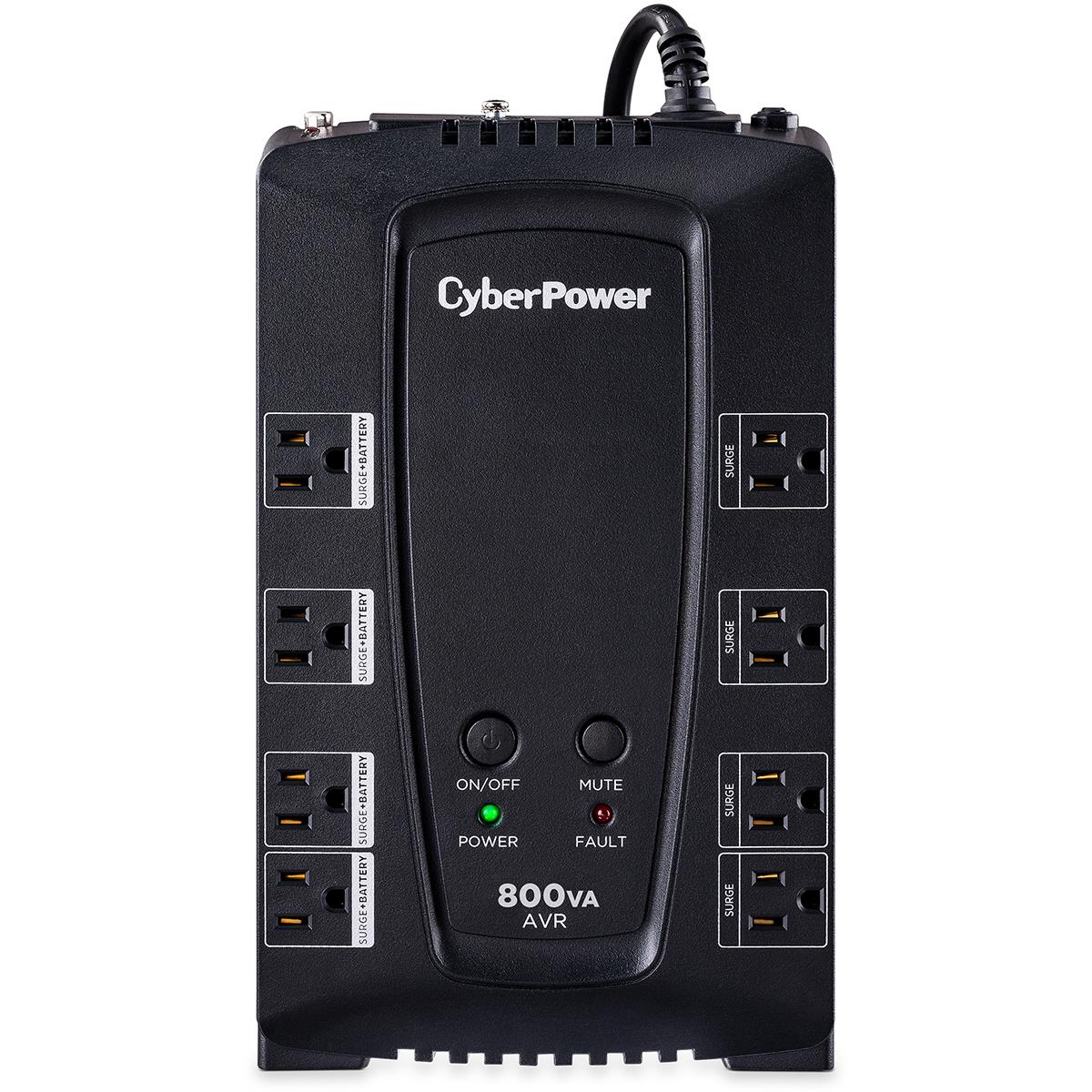 Photos - UPS CyberPower AVR Computer Battery Backup, 800VA 450W , 8 Outlets CP800AVR 