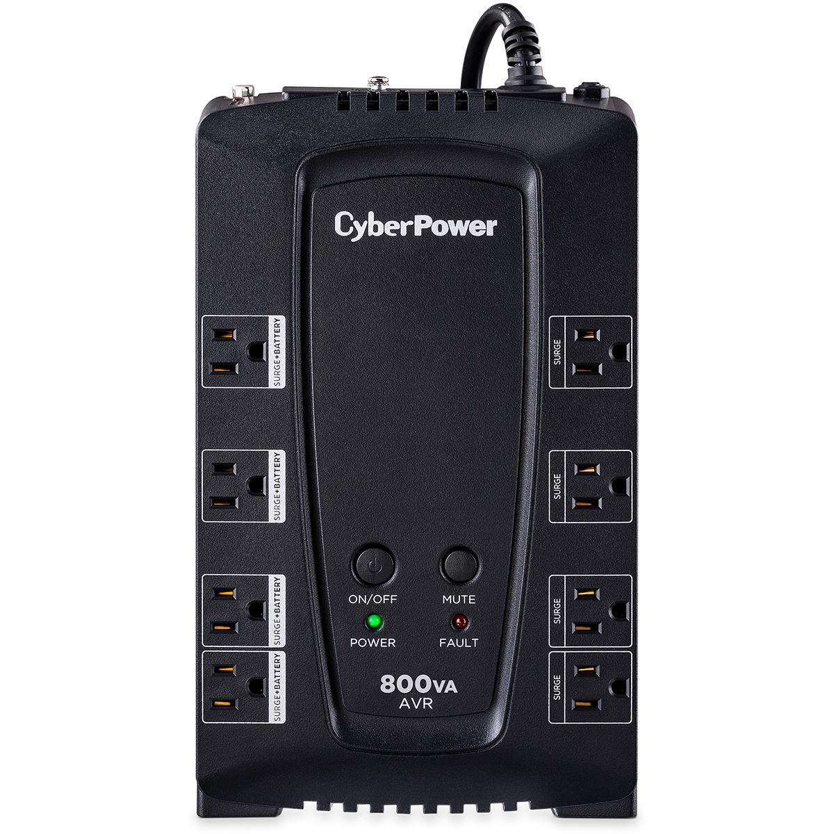 

CyberPower AVR Computer Battery Backup, 800VA 450W UPS, 8 Outlets