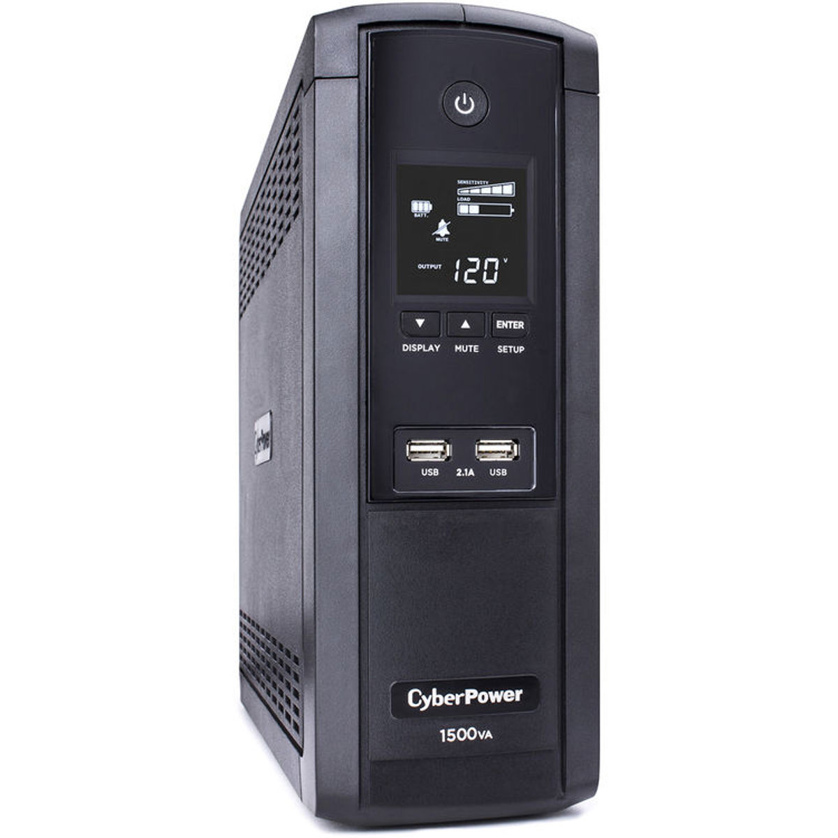 

CyberPower Intelligent LCD BRG1500AVRLCD 12 Outlet 1500VA 900W Mini-Tower UPS