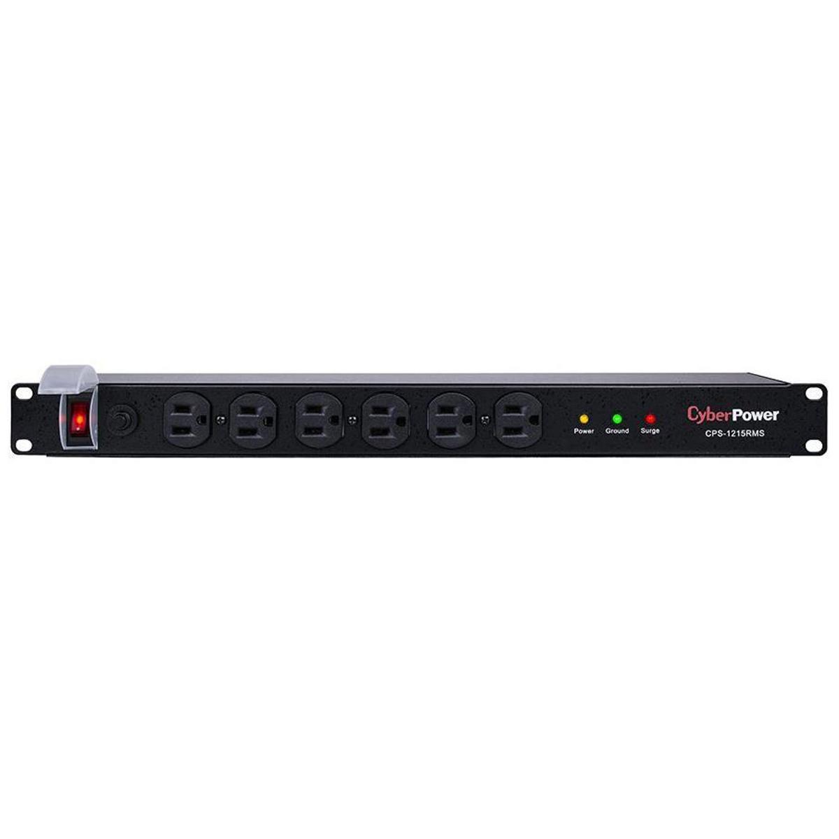 

CyberPower 15A 1800J 12 Outlet (6 Front & 6 Rear) 1U Rackbar Surge Protection