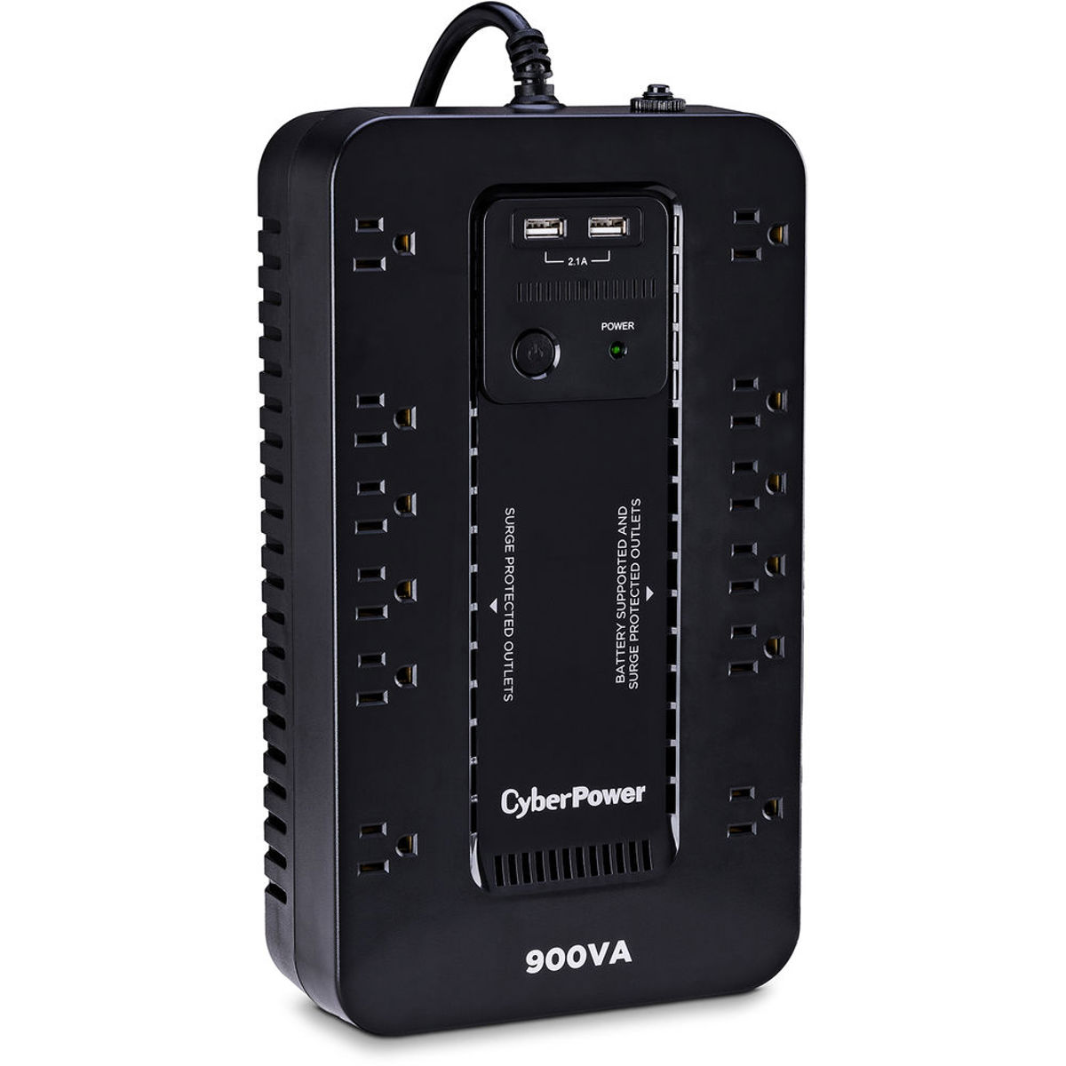 

CyberPower ST900U 12-Outlet Standby UPS with 2x USB Type-A Ports, 900 VA / 500W