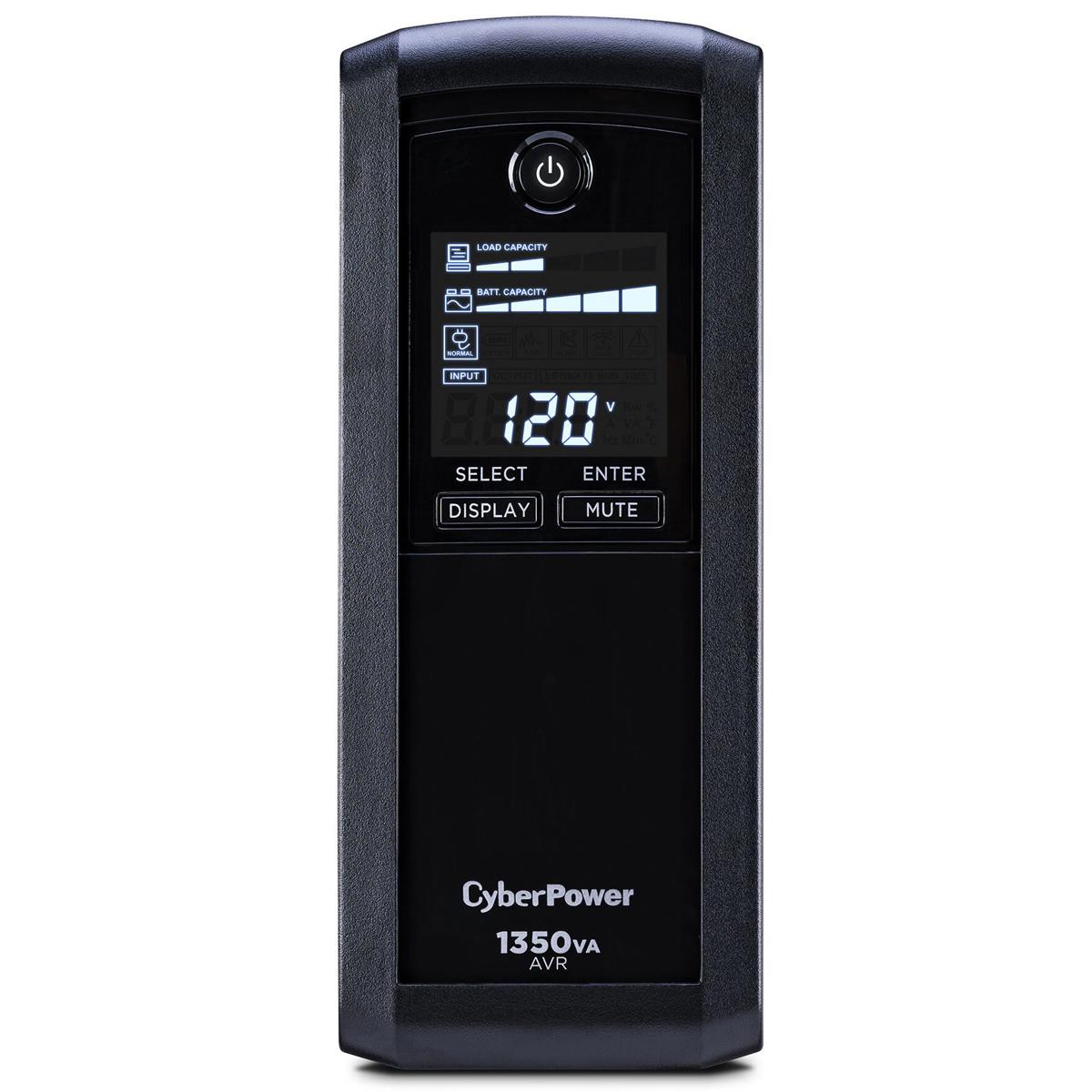 

CyberPower CP1350AVRLCD 1350VA/815W Intelligent LCD Mini-Tower UPS