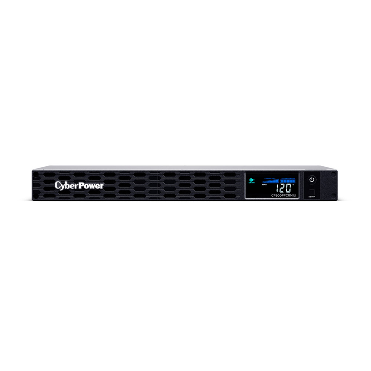 

CyberPower CP500PFCRM1U 500VA/300W PFC Sinewave LCD Rackmount UPS System, Black