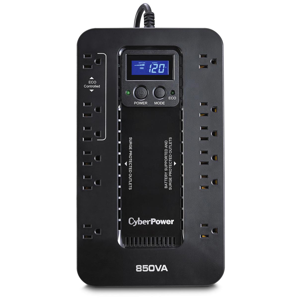 

CyberPowerPC Ecologic EC850LCD 12 Outlets 850VA 510W UPS