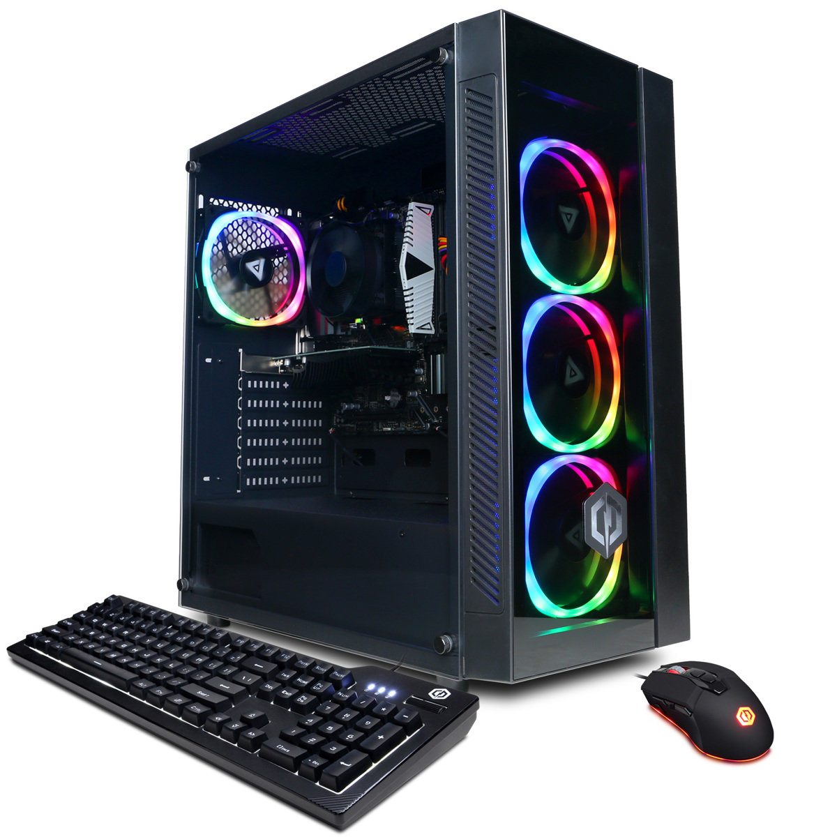 CyberPowerPC Gamer Master VR Gaming Desktop, R3 4100, 8GB, 500GB, GT 1030, W11H -  GMA8840CPGV7