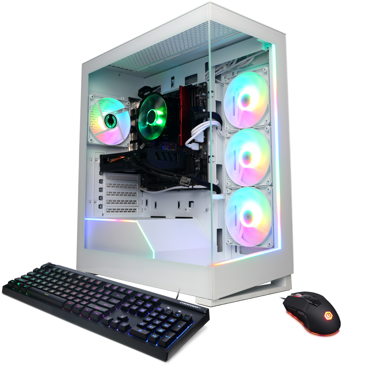 

CyberPowerPC Gamer Master Gaming Desktop, R5 8600G, 16GB, 1TB SSD,RX 7600,W11H