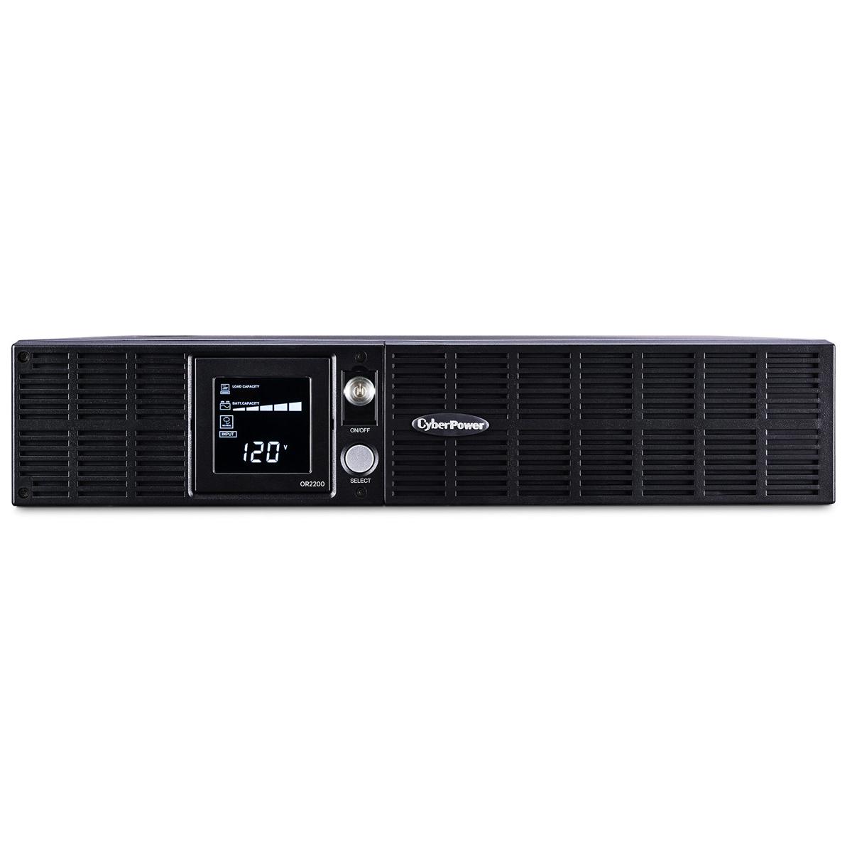 

CyberPower OR2200LCDRT2U 2200VA/1320W Smart App LCD Rack/Tower UPS,8x NEMA 5-20R