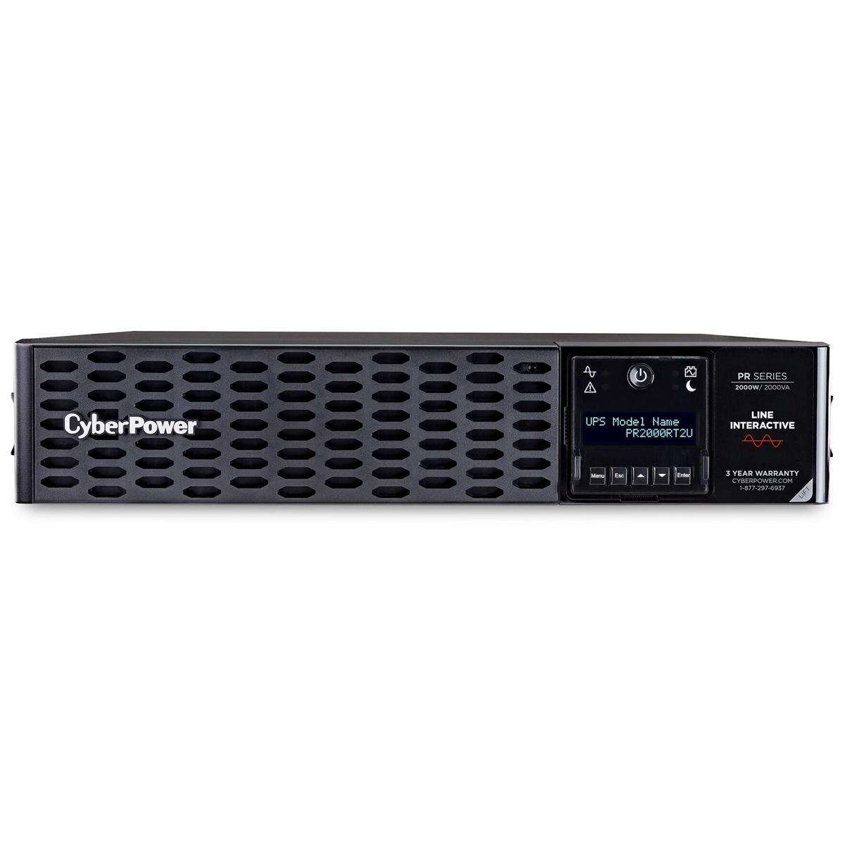 

CyberPower PR2000RT2U 2000VA/2000W Smart App Sinewave UPS., 8x NEMA 5-20R