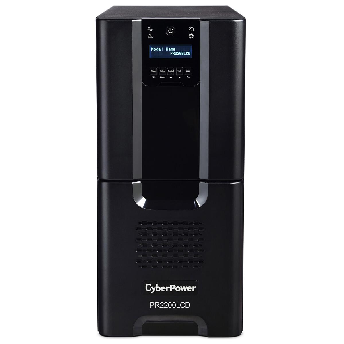

CyberPower PR2200LCD 2200 VA/1980W Smart App Sinewave Tower UPS