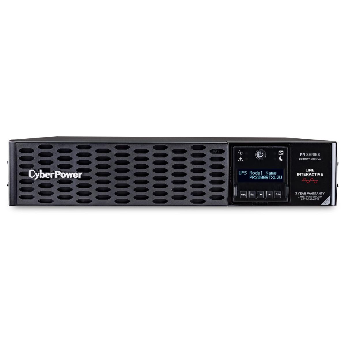 

CyberPower PR2000RTXL2UN 2000VA/2000W Smart App Sinewave UPS, RMCARD205 Card,EBM