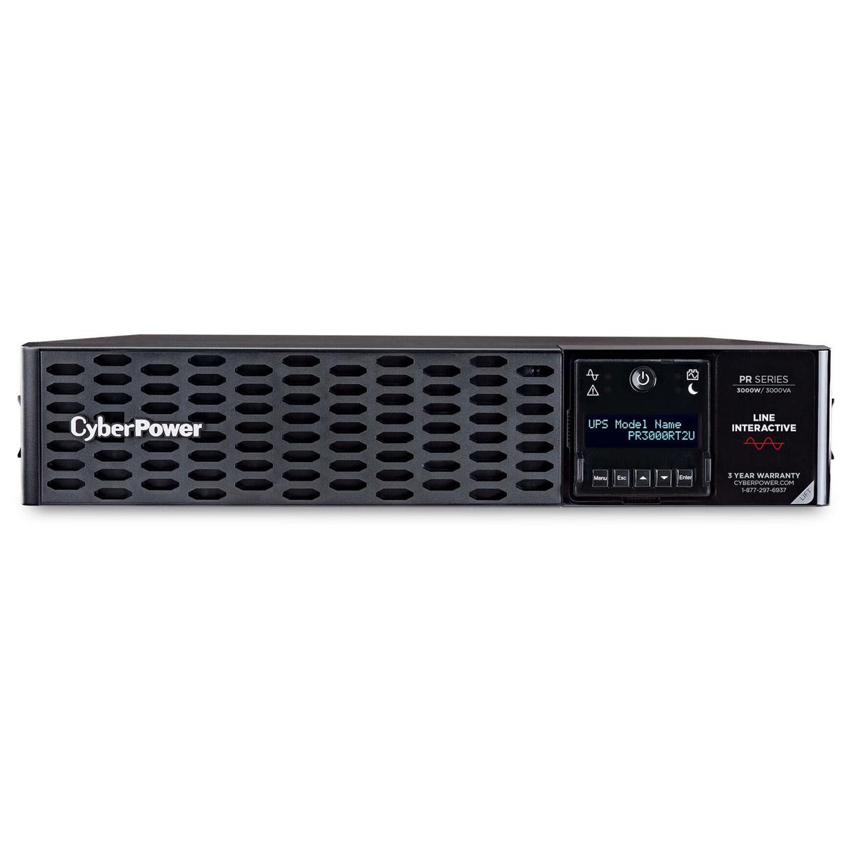 

CyberPower PR3000RT2U 3000VA/3000W Smart App Sinewave Rack/Tower UPS