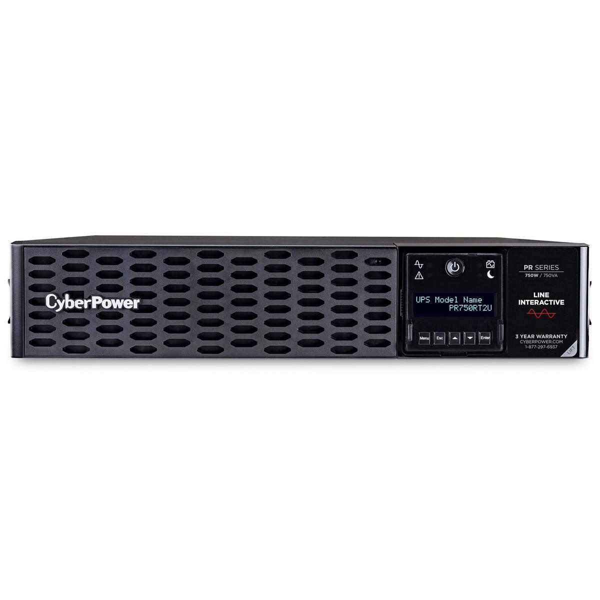 

CyberPower PR750RT2U 750VA/750W Smart App Sinewave UPS Rack/Tower