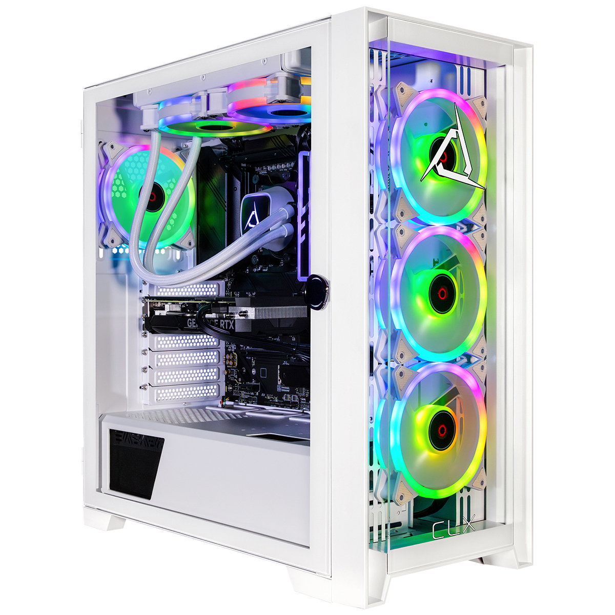 

CLX SET VR Gaming Desktop, R7 7700X, 32GB RAM, 2TB SSD, RTX 4060 Ti, W11H, White