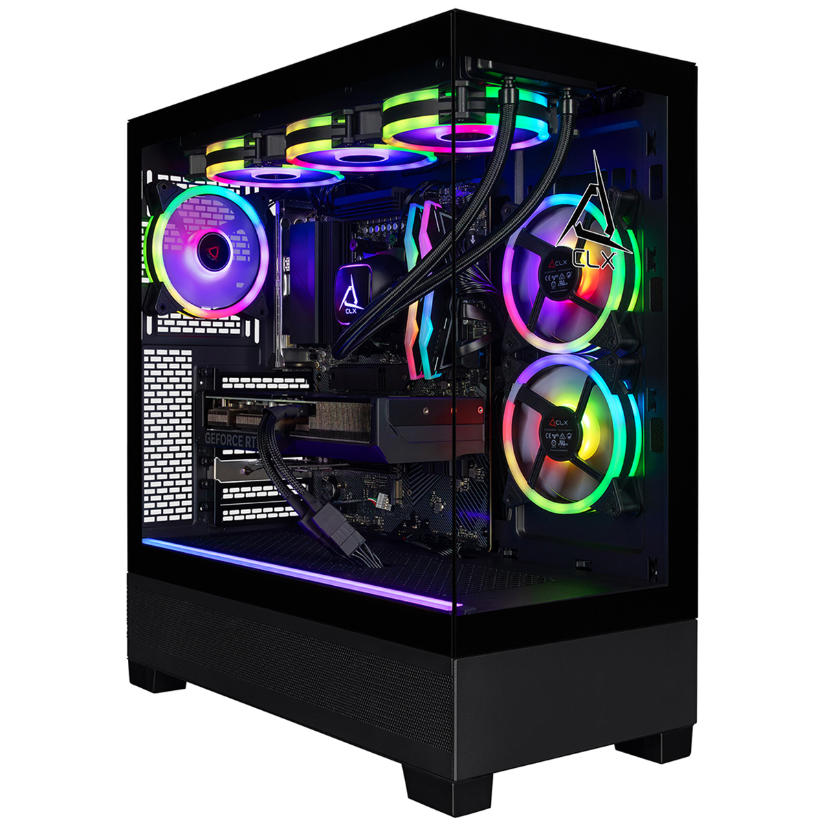 

CLX SET Liquid Cooled Gaming Desktop, R7 9700X, 32GB,1TB SSD,RTX 4070 SUPER,W11H